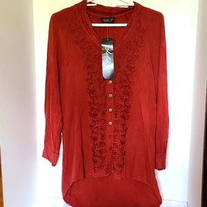 Lola P Made in India Emboldened Blouse Top Size M